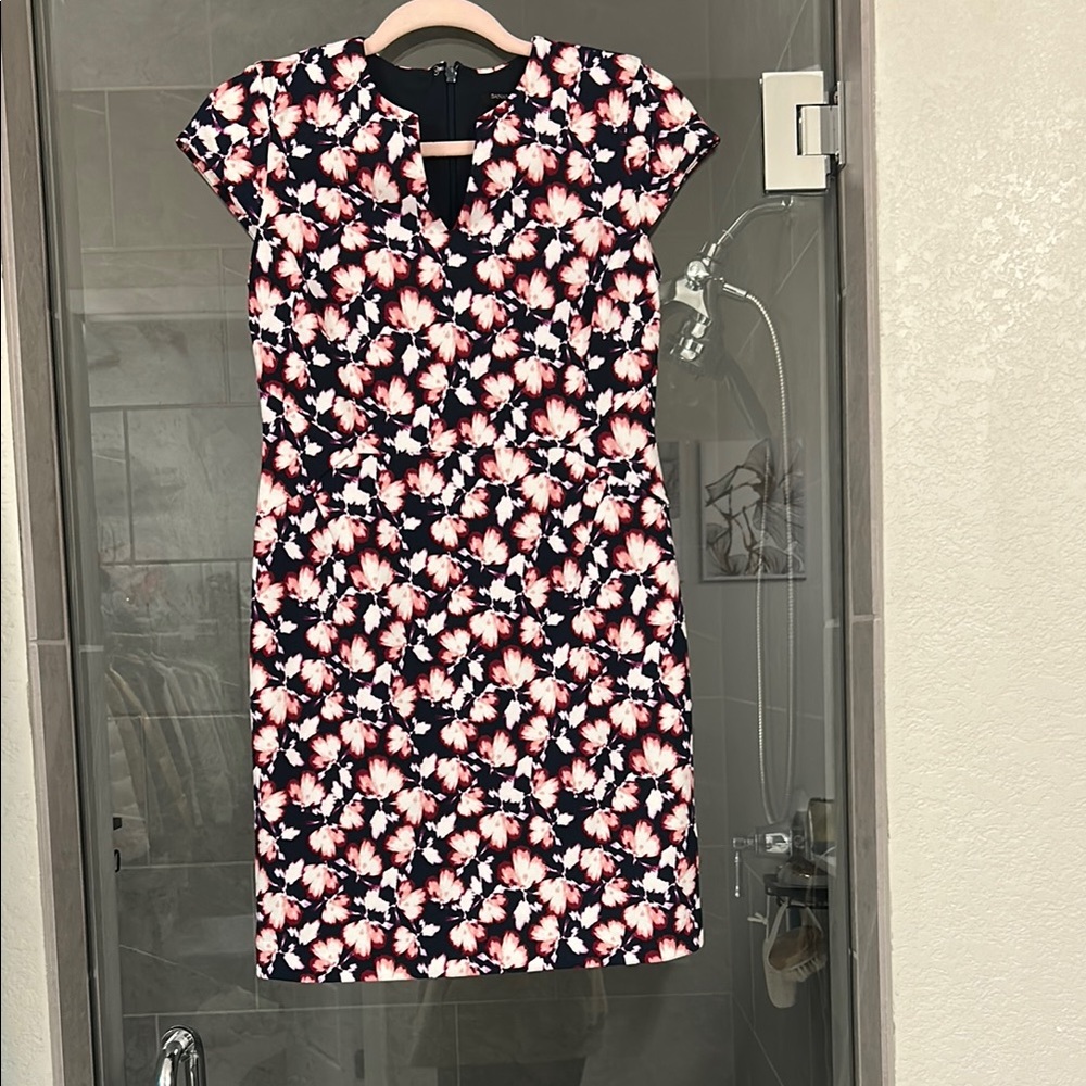 Floral Black and Pink Dress